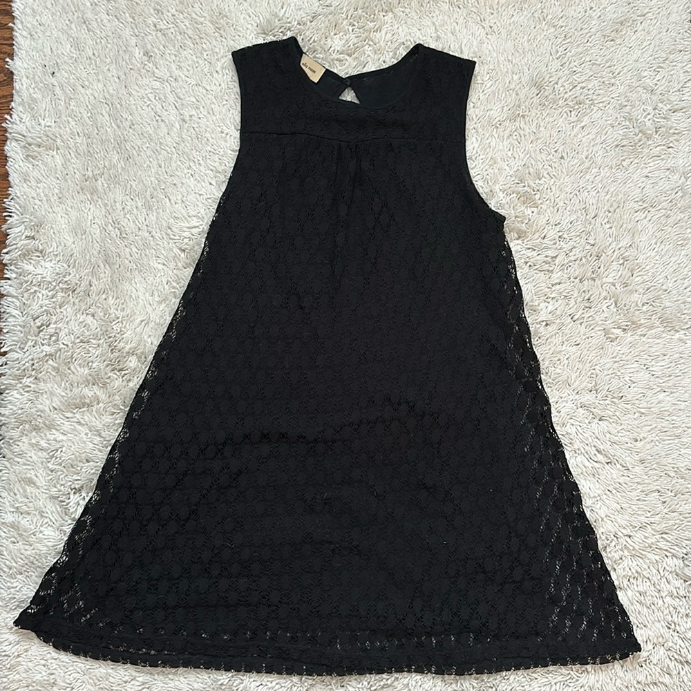Ella Moss Eyelet Lace Mini Dress m